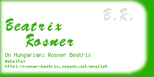 beatrix rosner business card